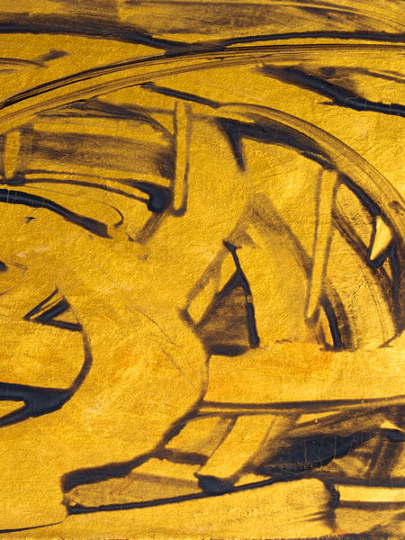 Ronald Franke, “Goldbild”, oil on canvas, 2014