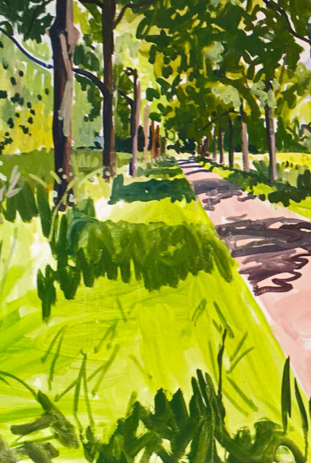 Jim Harris, A Dutch Landscape, Diptychon, Oil on canvas, 2015