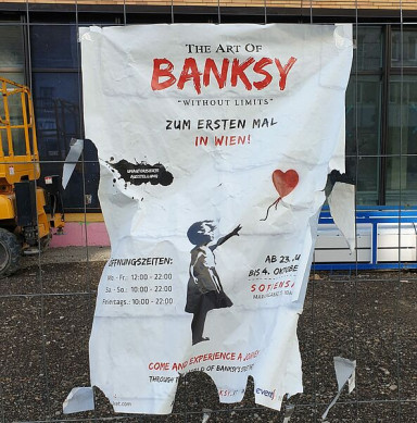 Vom Banksy-Boom wollen viele profitieren; Foto Stefan Kobel