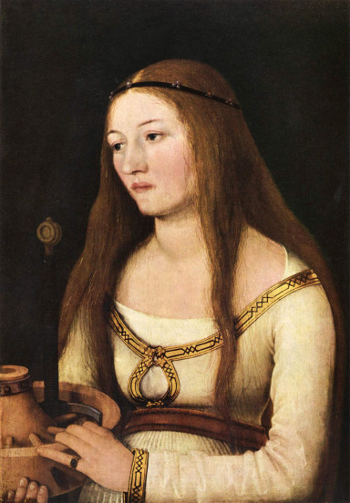 Nach 40 Jahren wieder da: Porträt der Katharina Schwarz von Hans Holbein d. Ä.  aus dem Gothaer Kunstdiebstahl; Foto Wikimedia