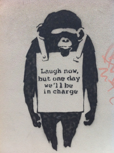 Banksy lacht auch nicht mehr. Bild Major Clanger via Flickr unter CC 2.0