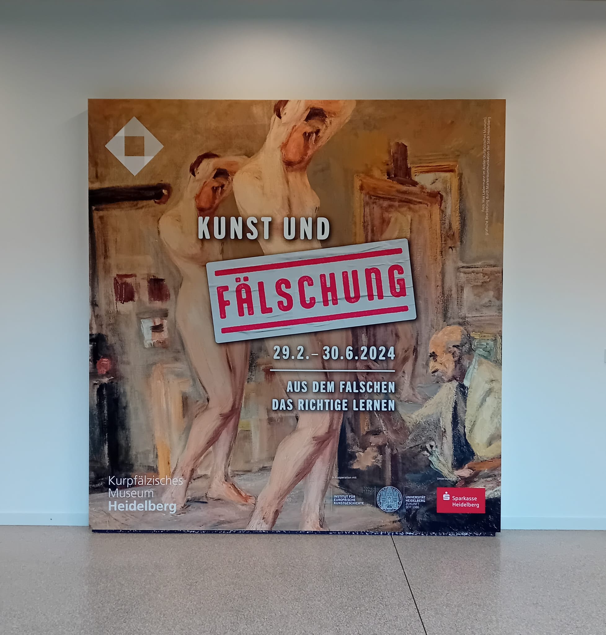 Photography forbidden! Exhibition Art and Forgery in Heidelberg; Photo Stefan Kobel