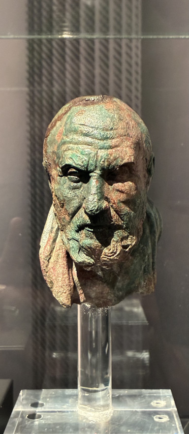 Chrysippus, representative of Stoicism in the 1st century AD. Museo dei Fori Imperiali, Rome, currently in Trier Mark Aurel exhibition – Photo Stephan Zilkens