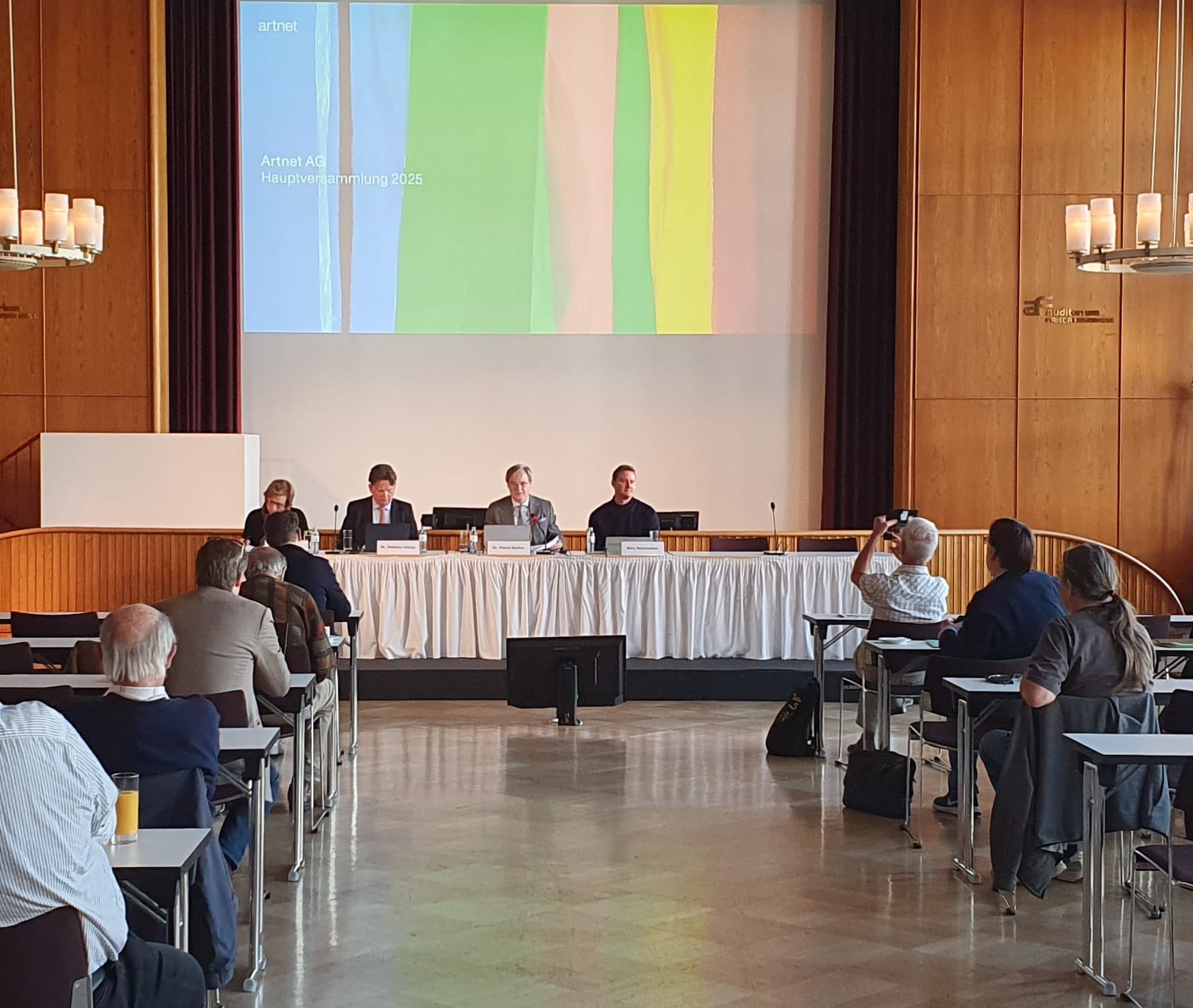 shortly before Artnet's Annual General Meeting September 2025; photo Stefan Kobel
