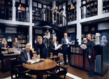 The Team welcomes the new year - Ungers Bibliotheque; Photo: Mike Christian