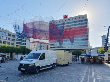 Streit um Kunst im öffentlichen Raum in Frankfurt; Foto Stefan Kobel